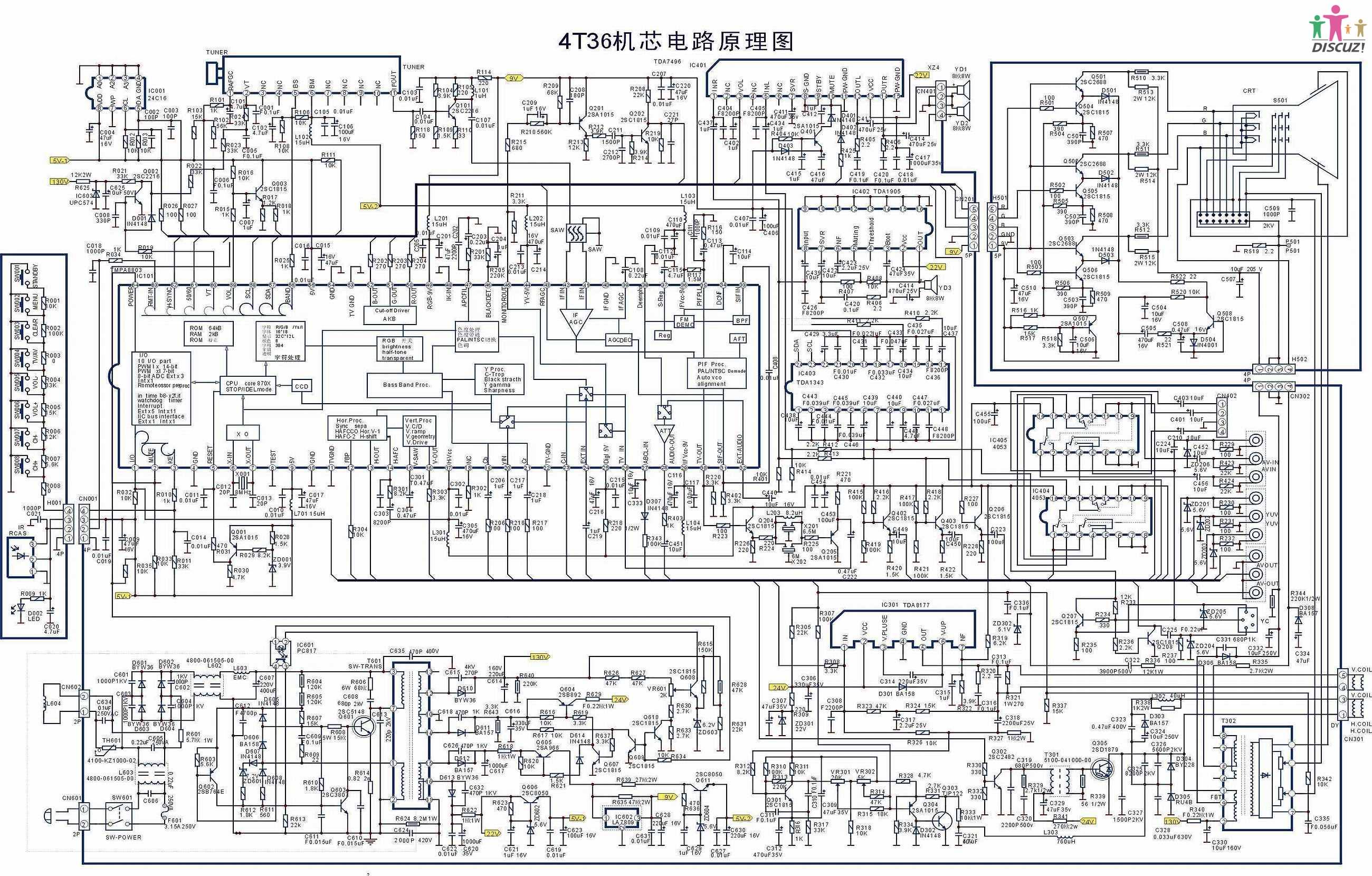 创维21n61aa电源电路图,创维21t66aa电路图 创维21n16aa电源图纸图片分享